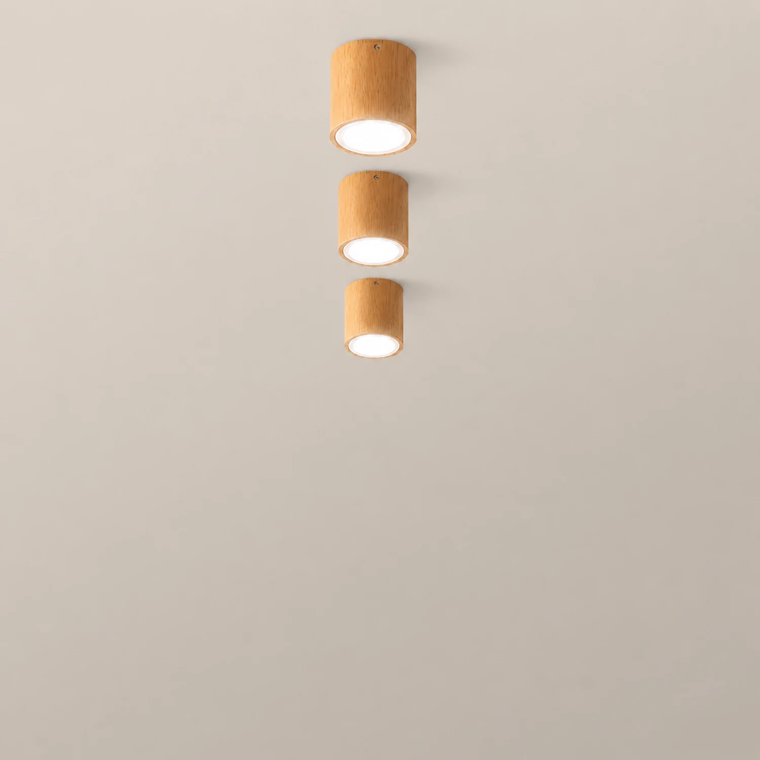 Ozawa Nordische Deckenleuchte Droplight aus Holz für Korridor, Balkon - Lumpaz