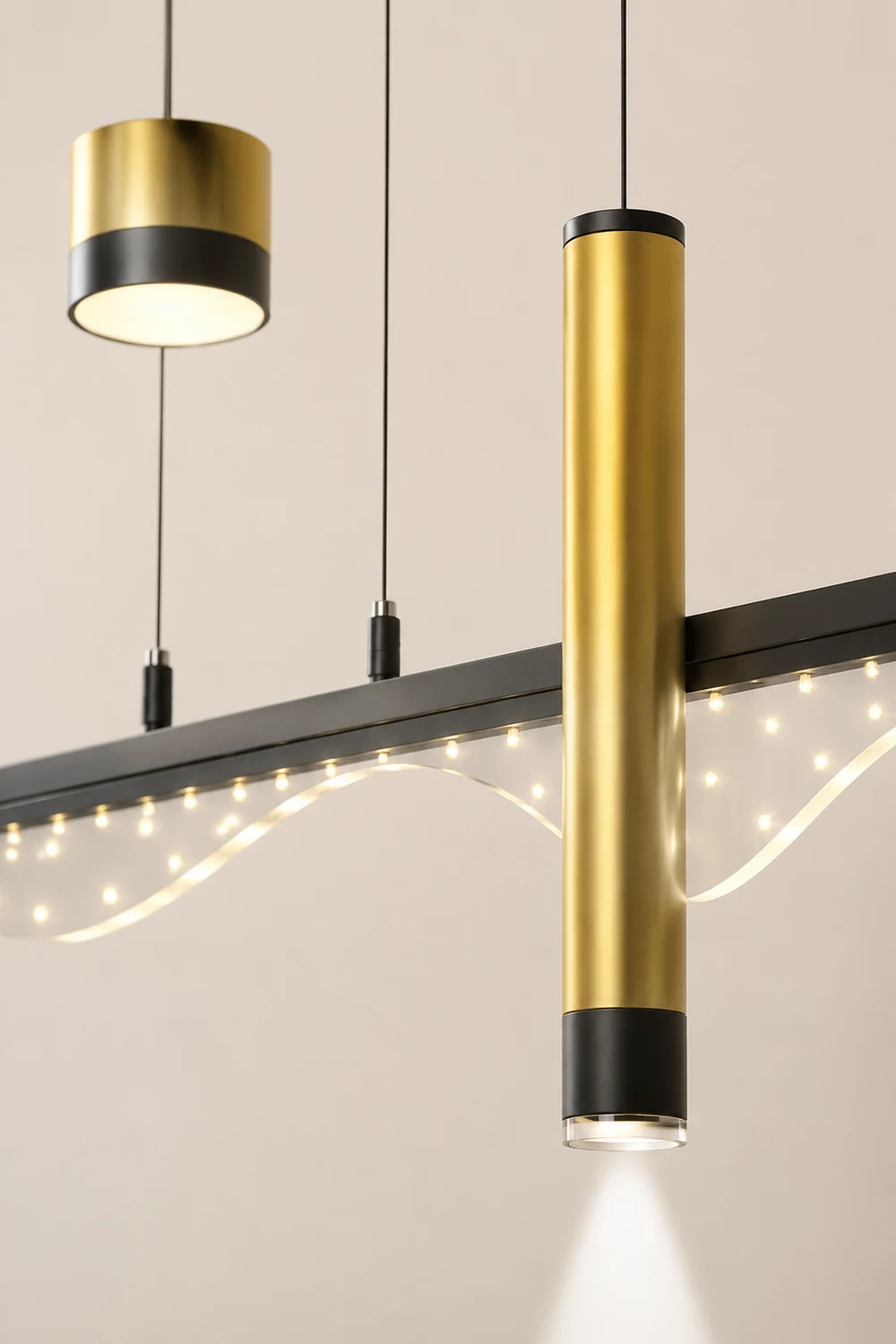 Moderne LED Kronleuchter Sternenhimmel Pendelleuchte für Esszimmer & Restaurant - Lumpaz