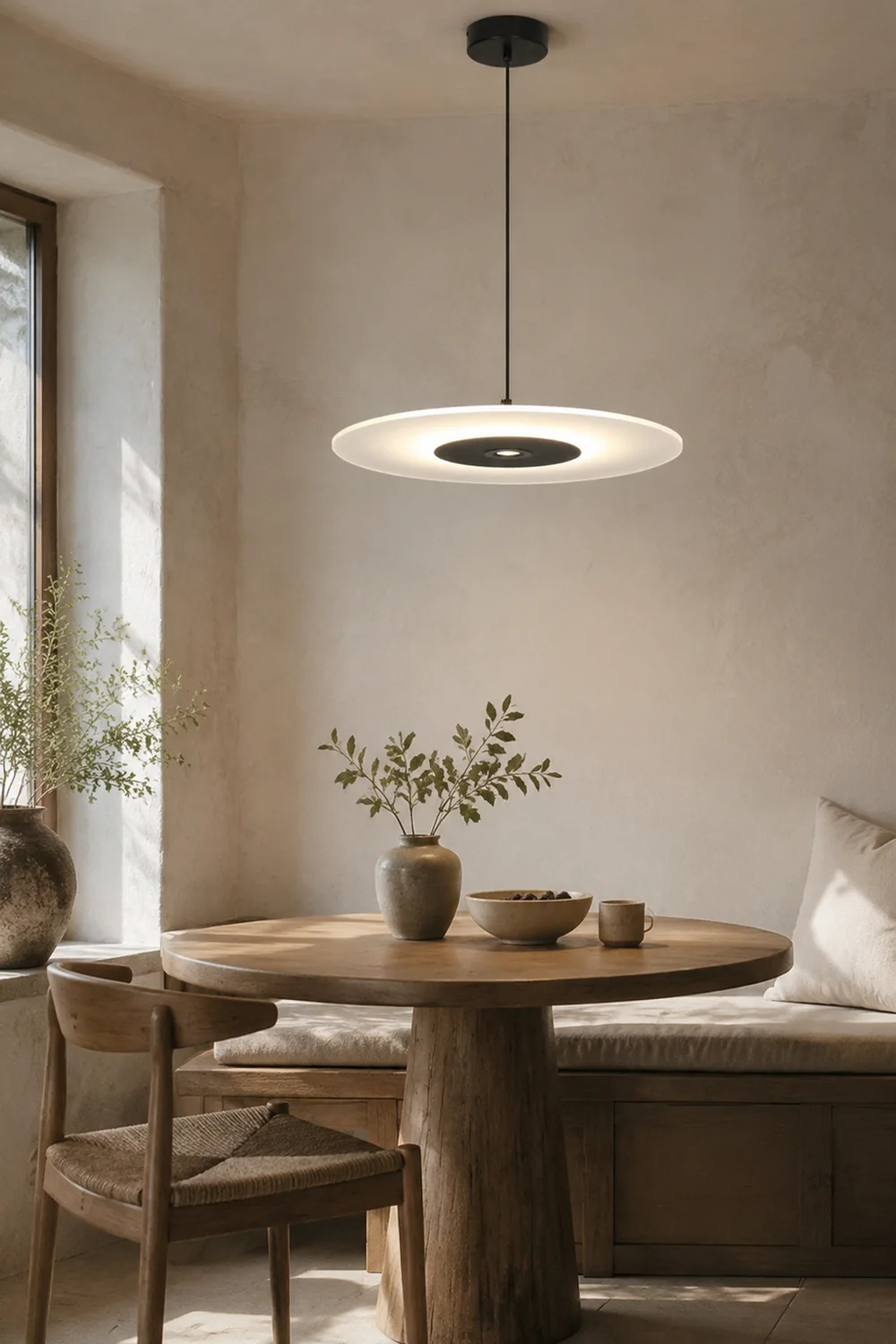 Nordic LED Flat Pendant Light For Dining Room - Lumpaz