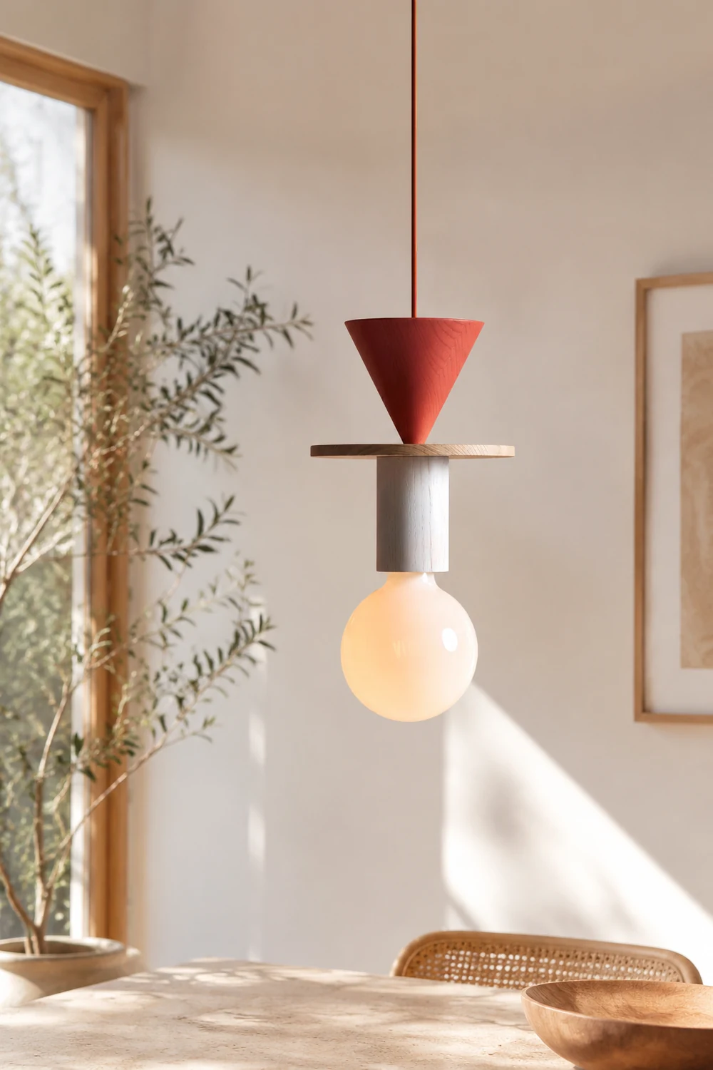 Design Colored Wood Blocks Pendant Light - Lumpaz