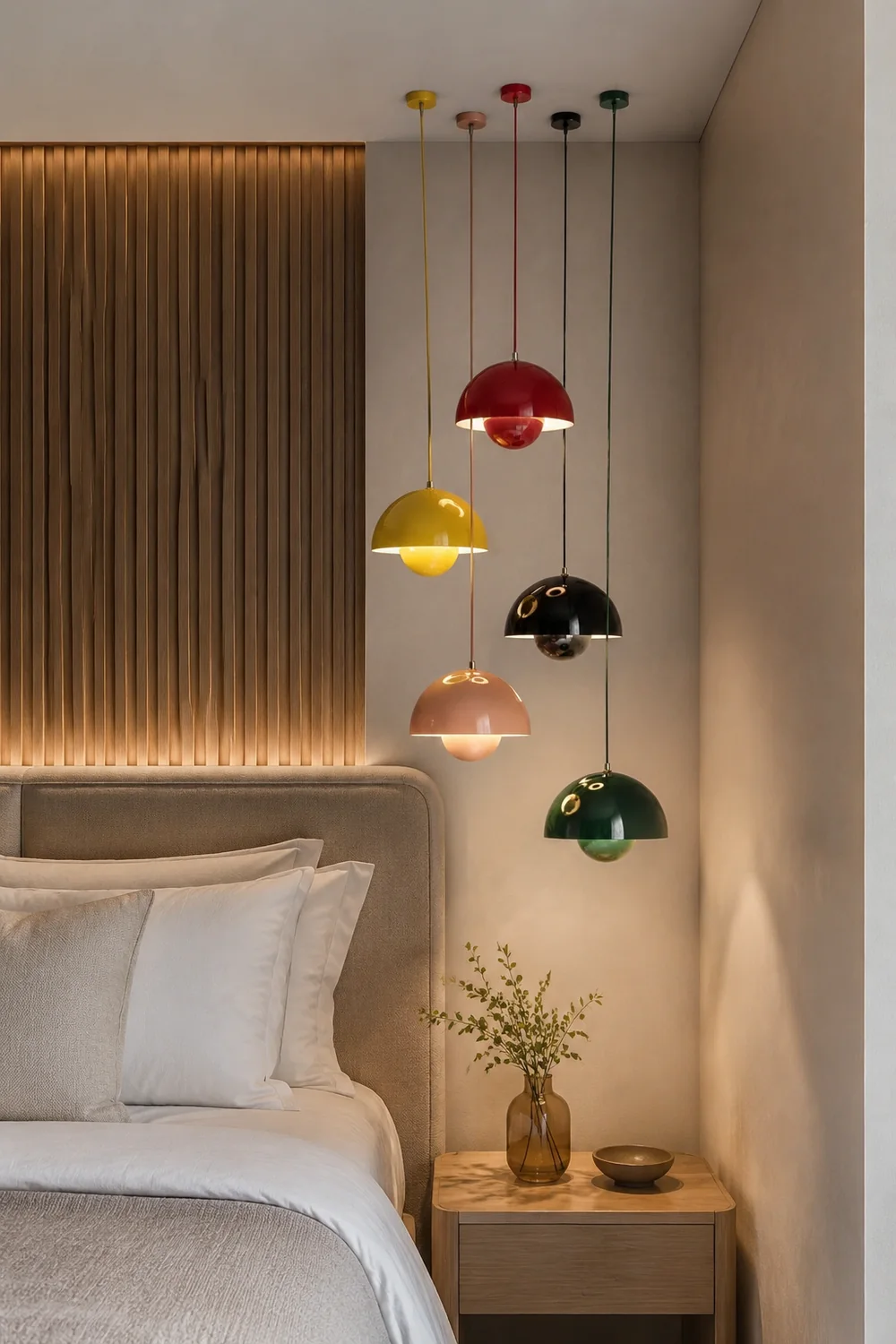 Multiple Colour Mushroom Shape Kitchen Pendant Light - Lumpaz