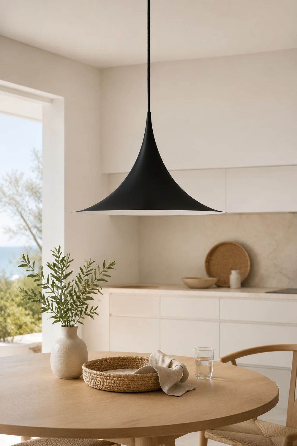 Cairns Pendelleuchte, Metall, Schwarz - Lumpaz