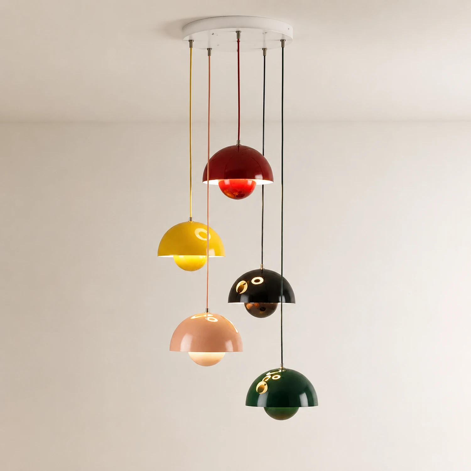 Multiple Colour Mushroom Shape Kitchen Pendant Light - Lumpaz