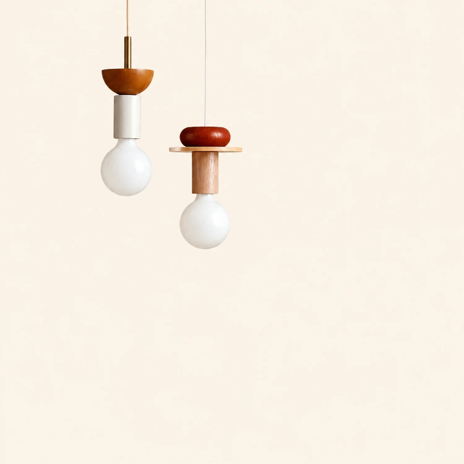 Design Colored Wood Blocks Pendant Light - Lumpaz