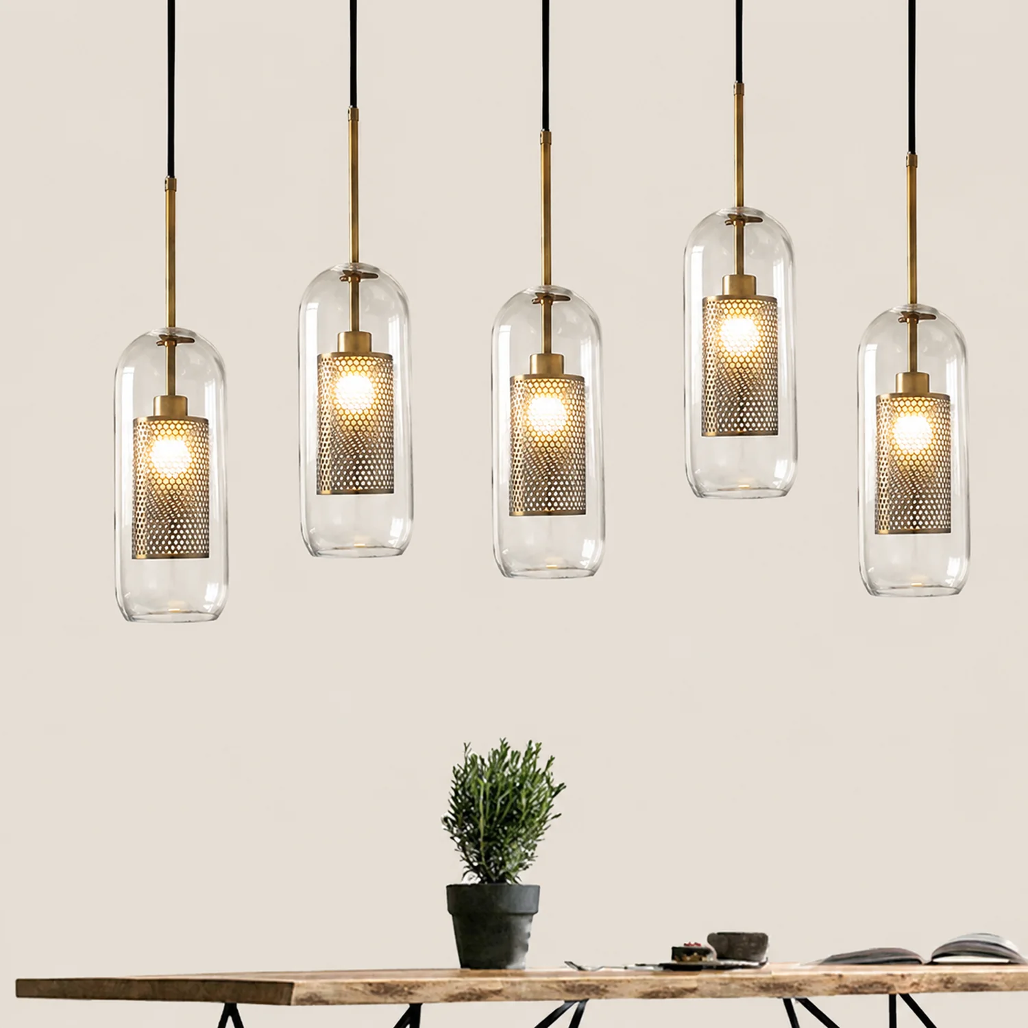 Modern Decor Chiswick Glass Pendant Light - Lumpaz
