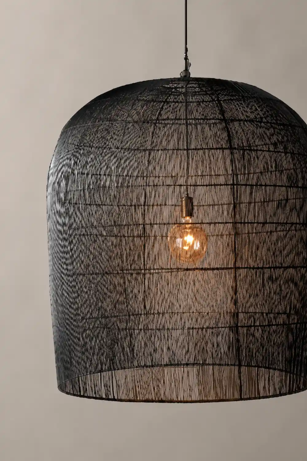 Wabi Sabi Simple Rattan Can Pendant Light - Lumpaz