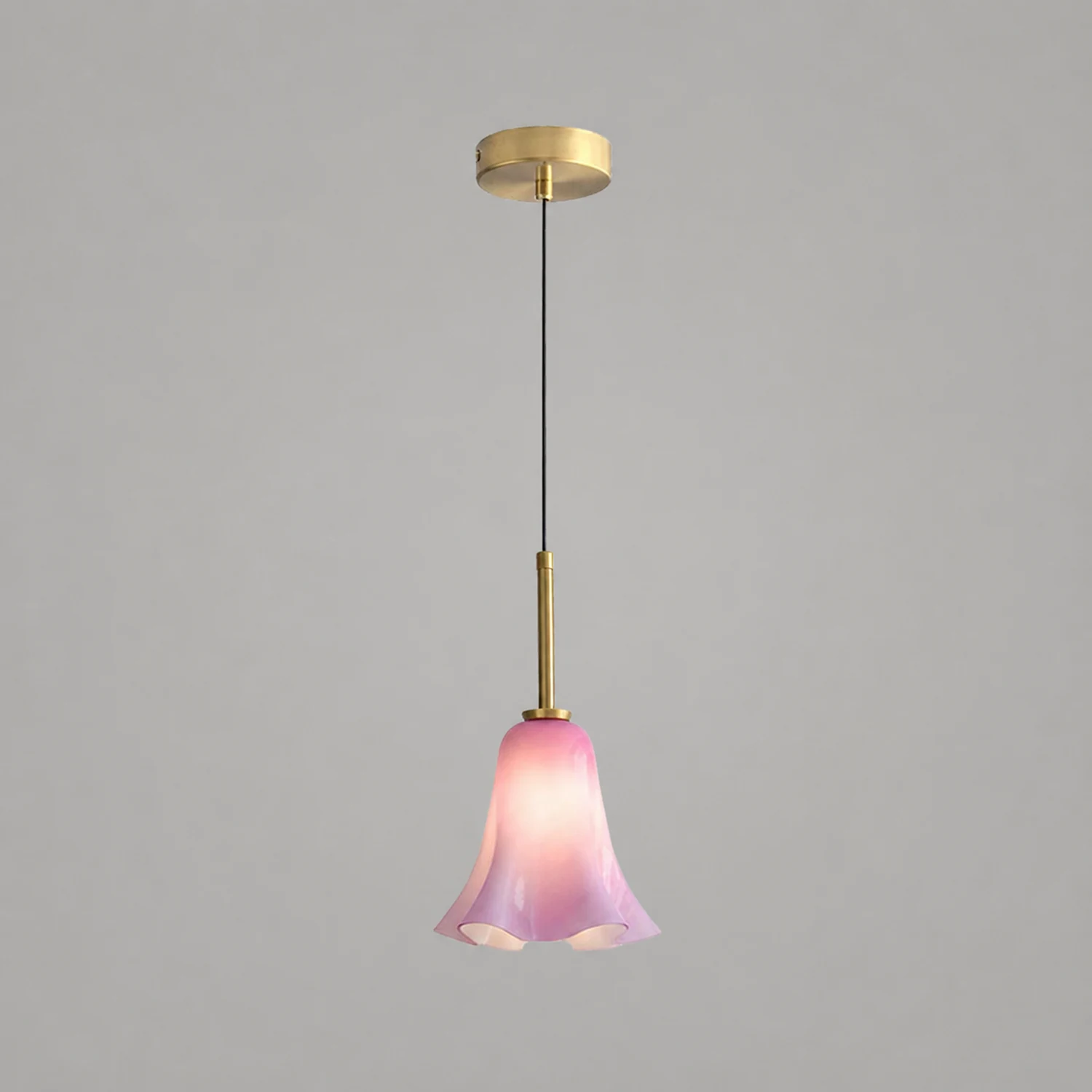 Vintage Glass Pendant Light For Bedroom - Lumpaz