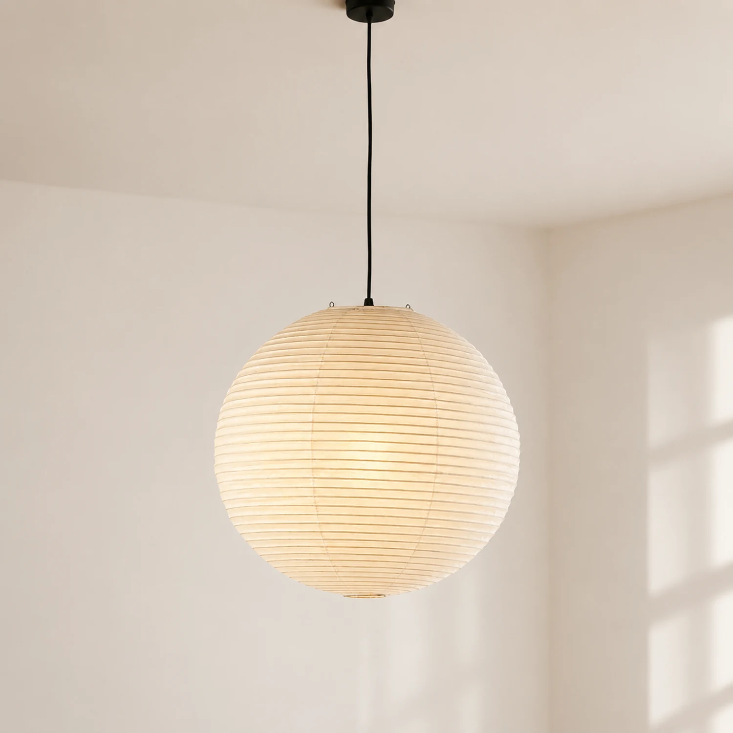 Vintage White Paper Pendant Lighting - Lumpaz
