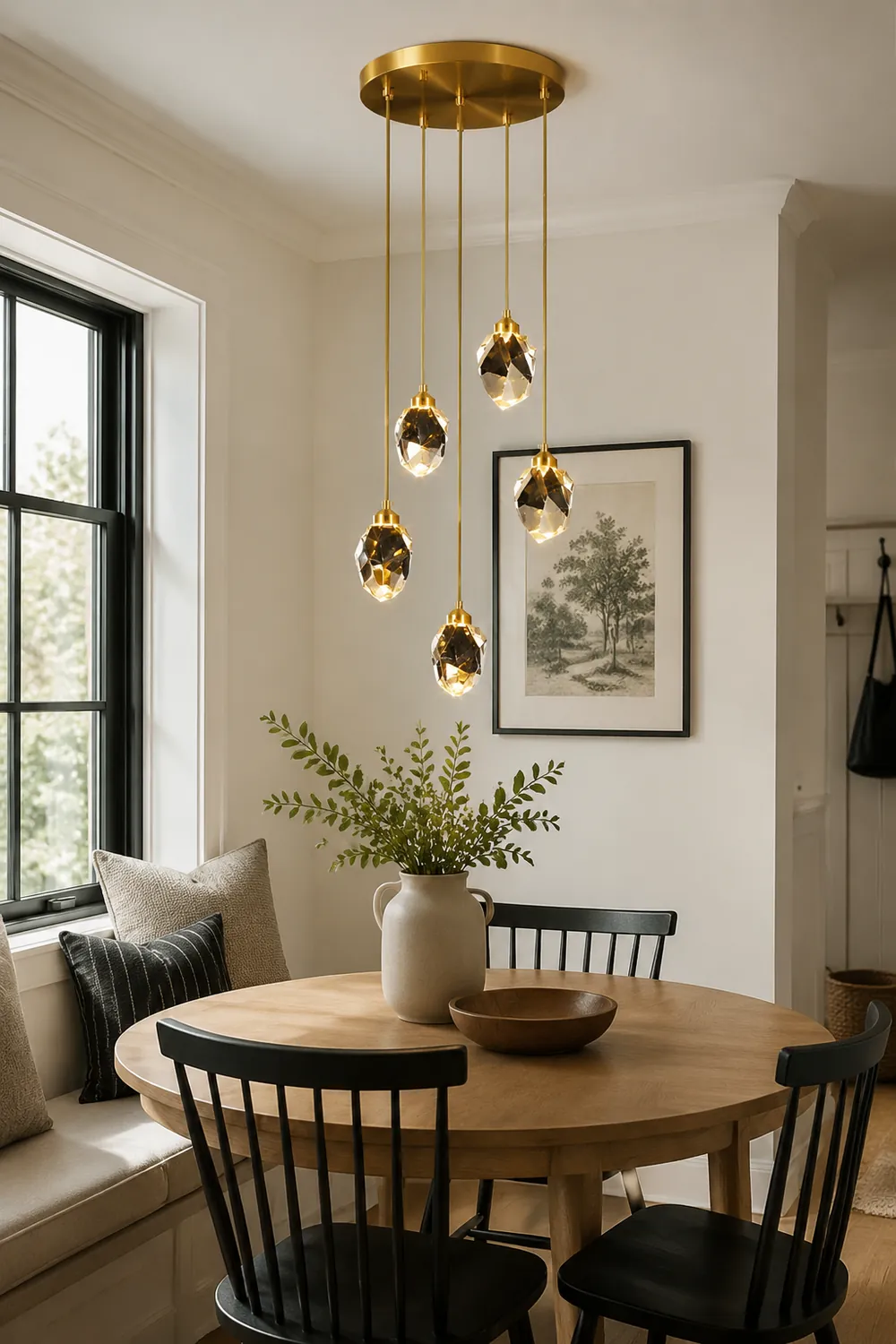 Creative Modern Crystal Gold Raindrop Chandelier - Lumpaz