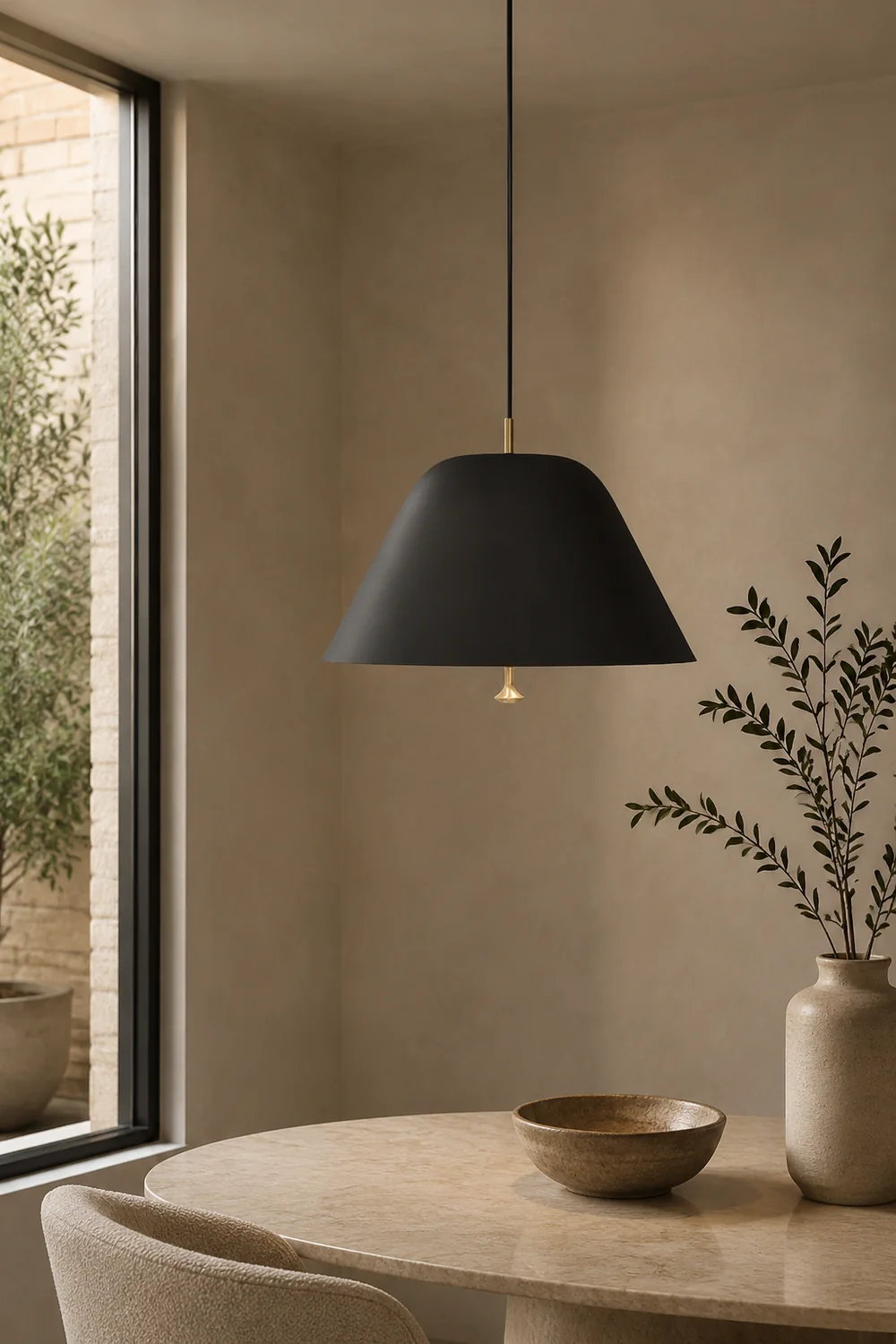 Modern Metal Living Room Cone Pendant Light - Lumpaz