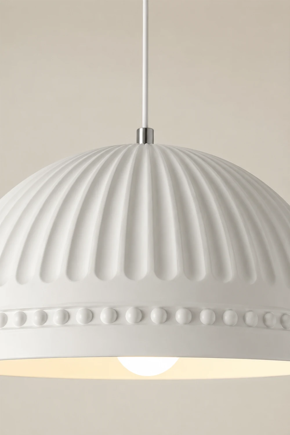 Cream Style Resin Creative Pendant Light - Lumpaz