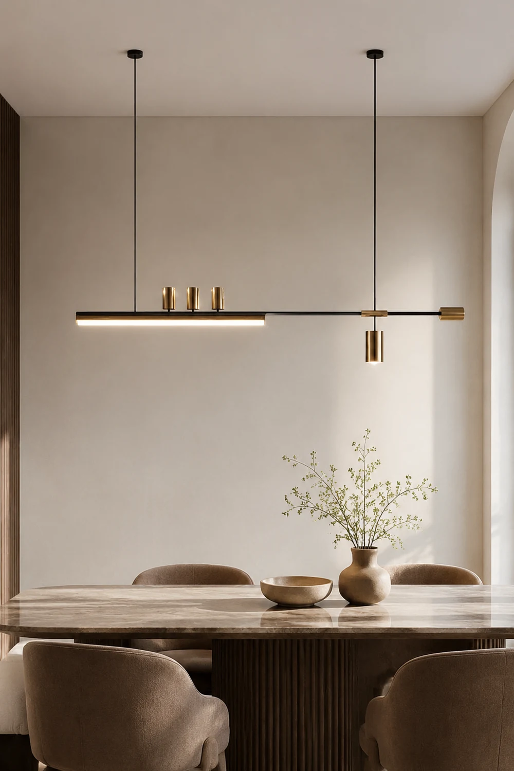 Edge Pendelleuchte, Metall 120/150cm - Lumpaz
