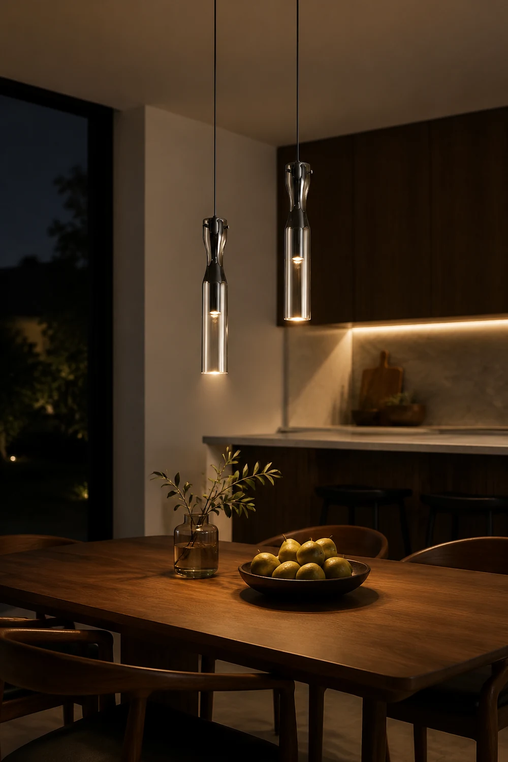 Kitchen Island Glass Pendants Lamp - Lumpaz
