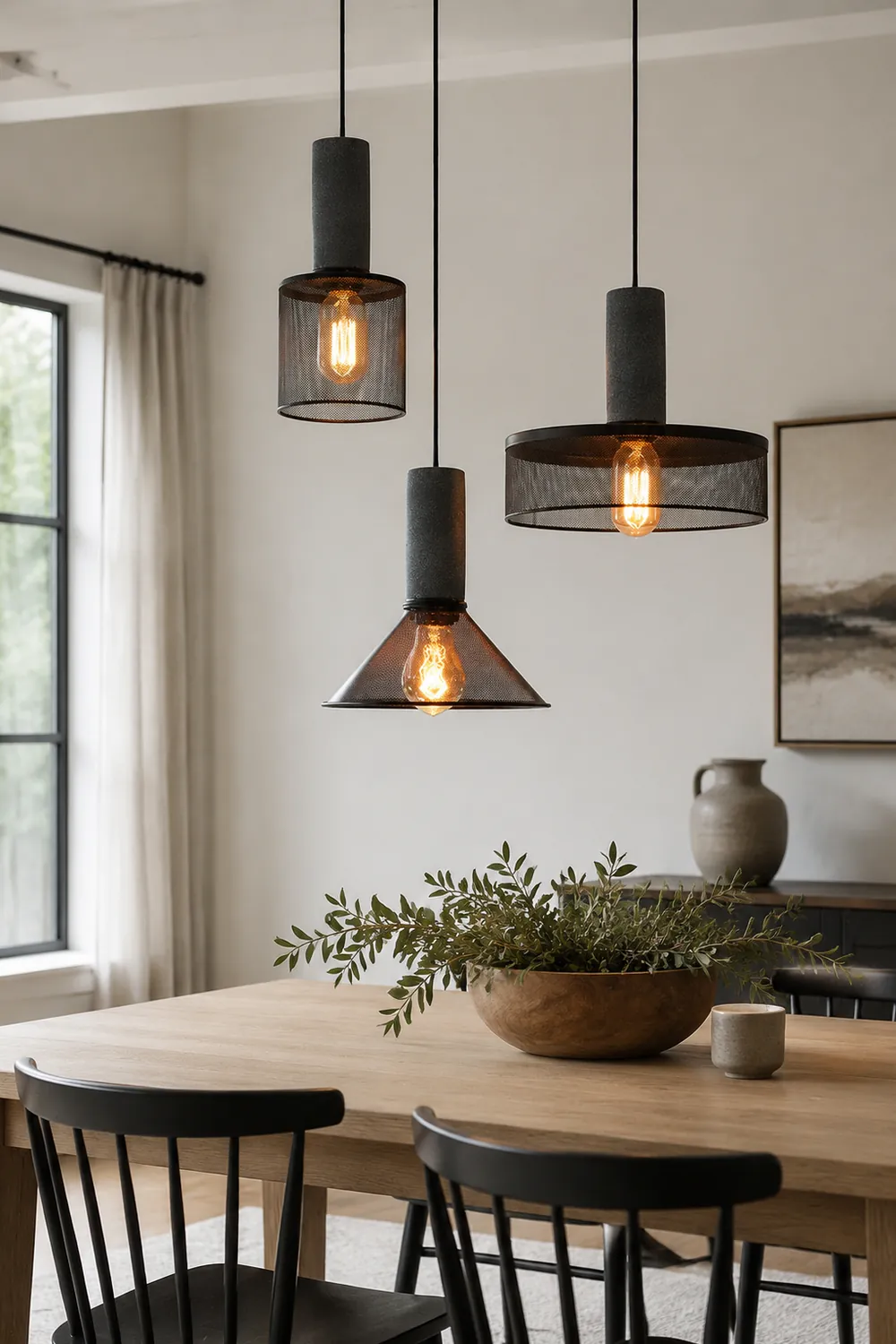 Modern Iron Grey Hanging Light Pendant Lampshade - Lumpaz
