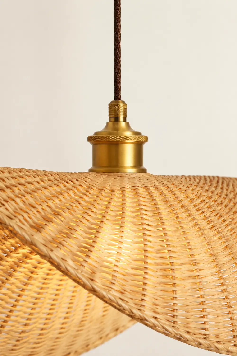 Handmade Natural Bamboo Wicker Pendant Lamp For Living Room - Lumpaz
