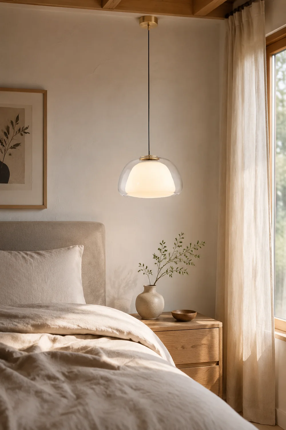 Nordic Modern Minimalist Glass Pendant Light - Lumpaz