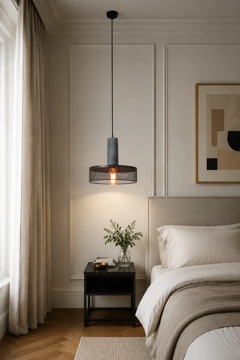 Modern Iron Grey Hanging Light Pendant Lampshade - Lumpaz