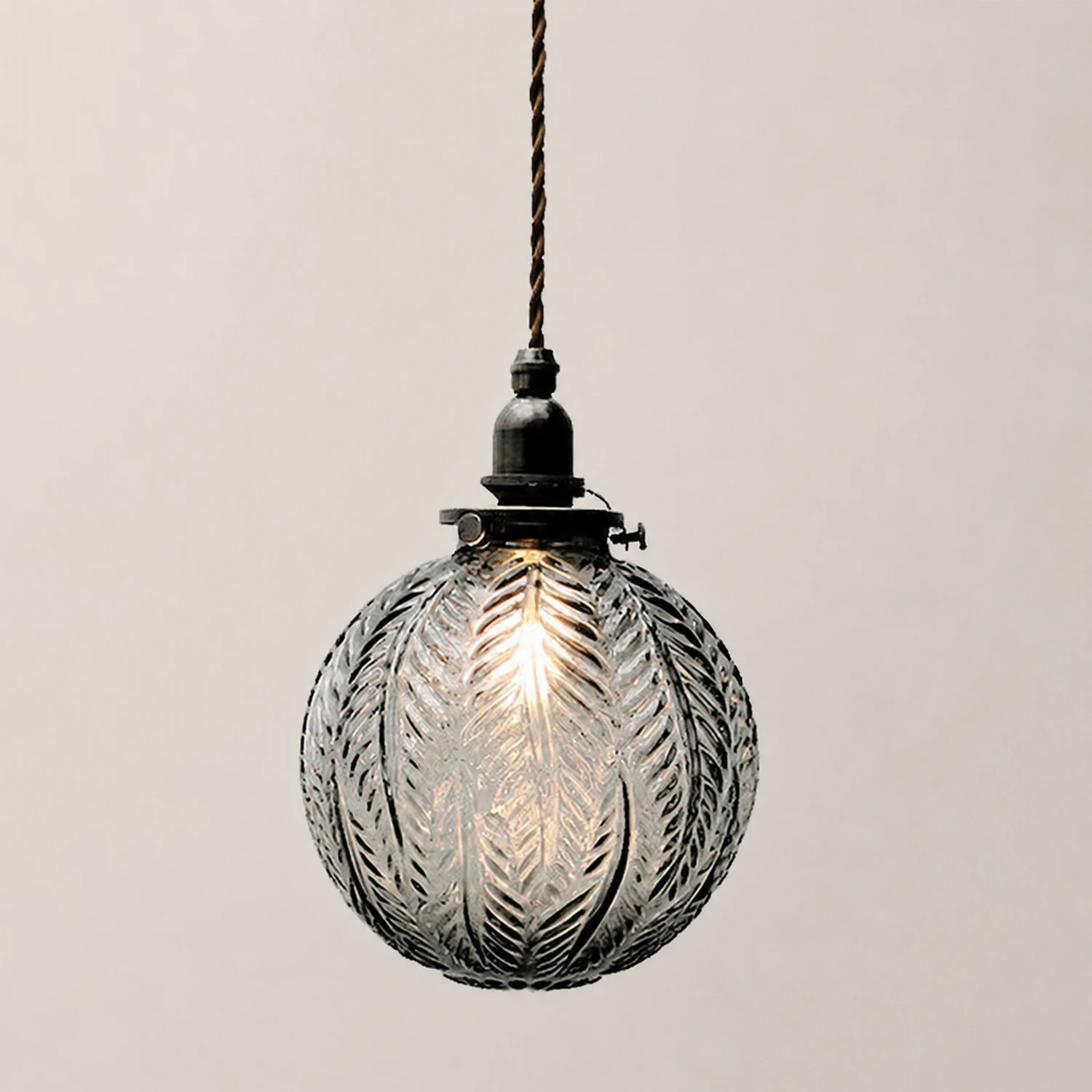 Glass Living Room Small Globe Pendant Light - Lumpaz