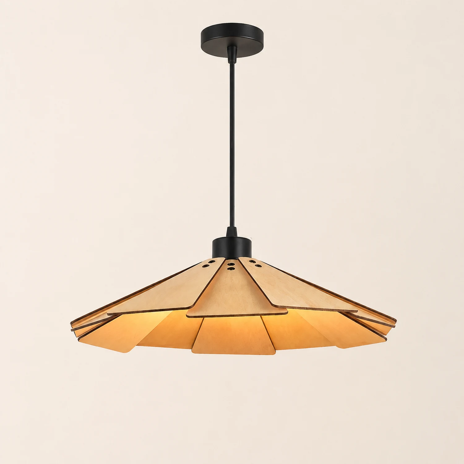 Nordische Kreative Pendelleuchte aus Holz für Esszimmer, Restaurant - Lumpaz