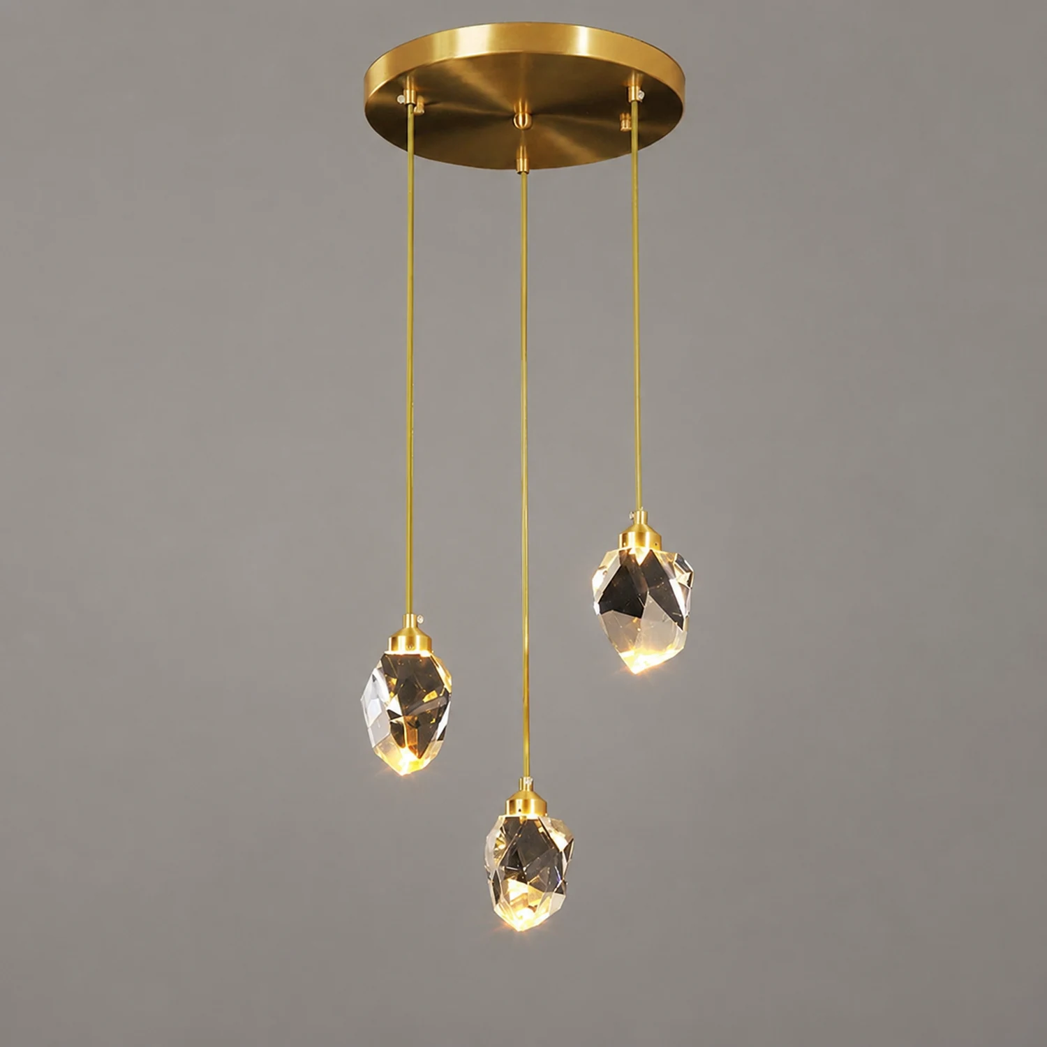 Creative Modern Crystal Gold Raindrop Chandelier - Lumpaz