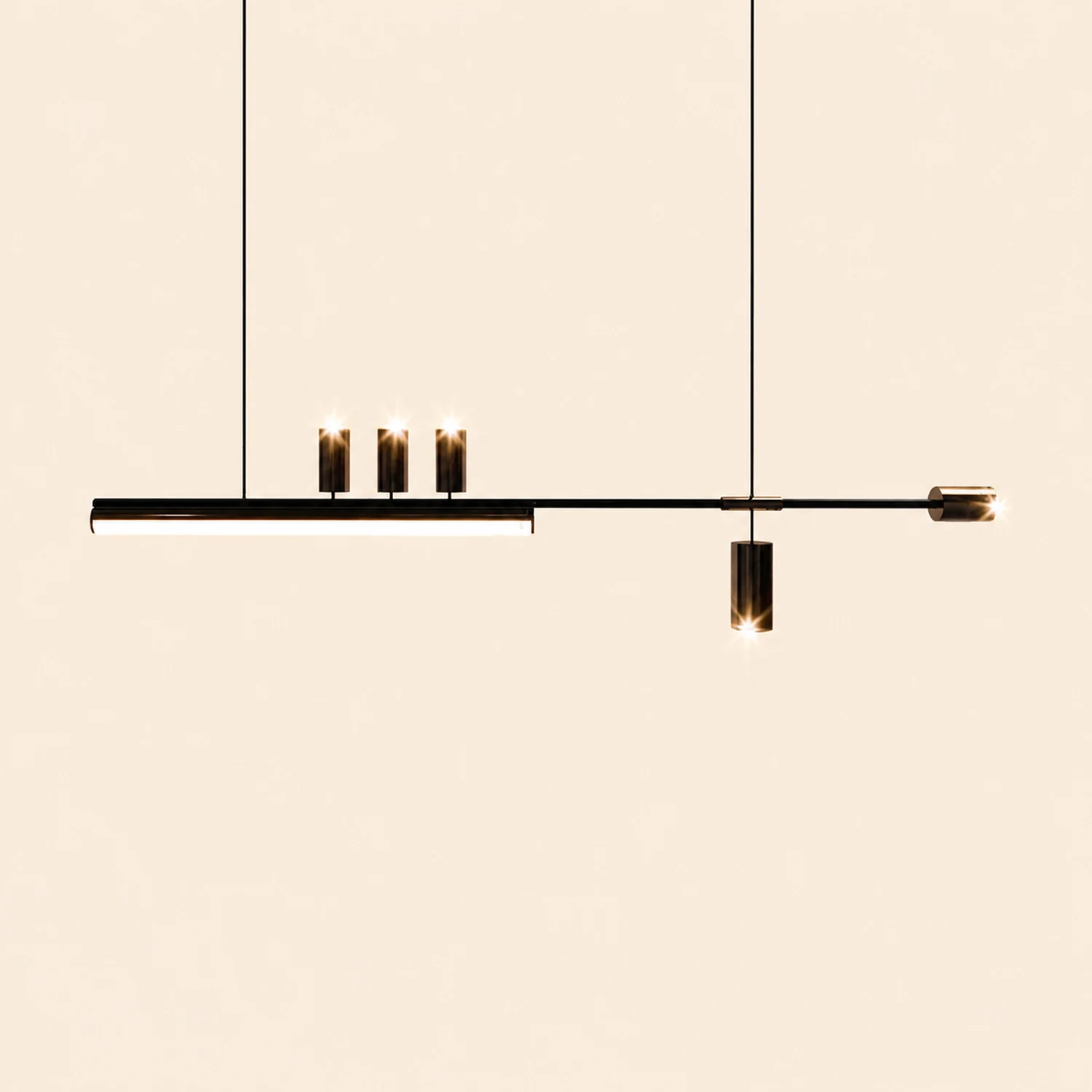 Edge Pendelleuchte, Metall 120/150cm - Lumpaz