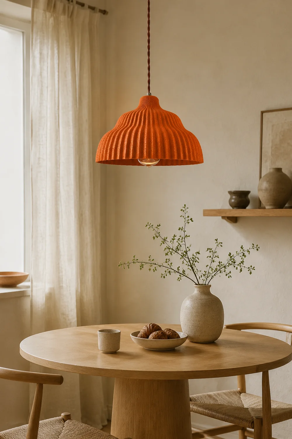 Wabi Sabi Art Resin Hanging Lamp for Dining Room - Lumpaz