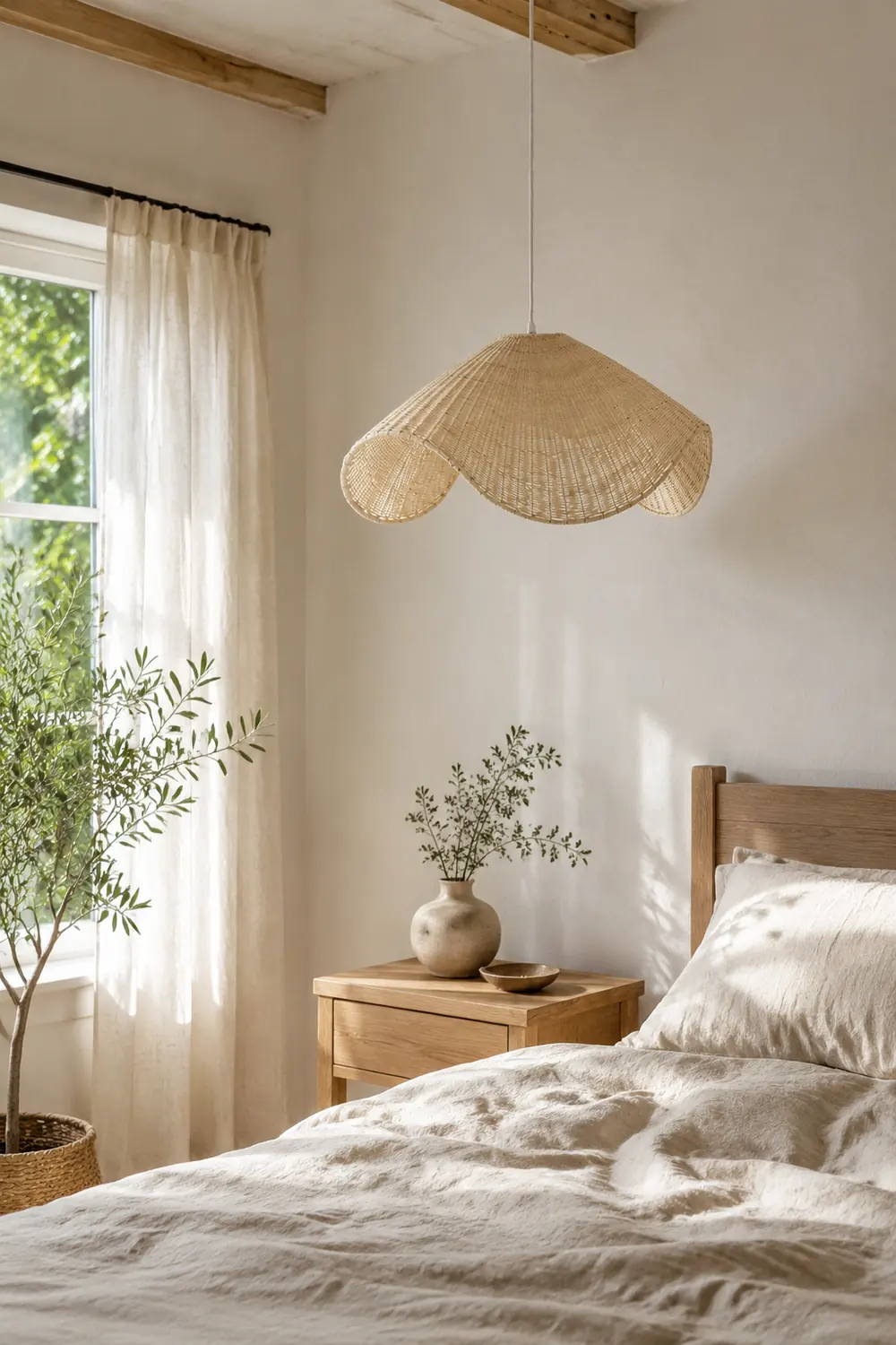 Modern Simple Handwoven Rattan Pendant Light - Lumpaz