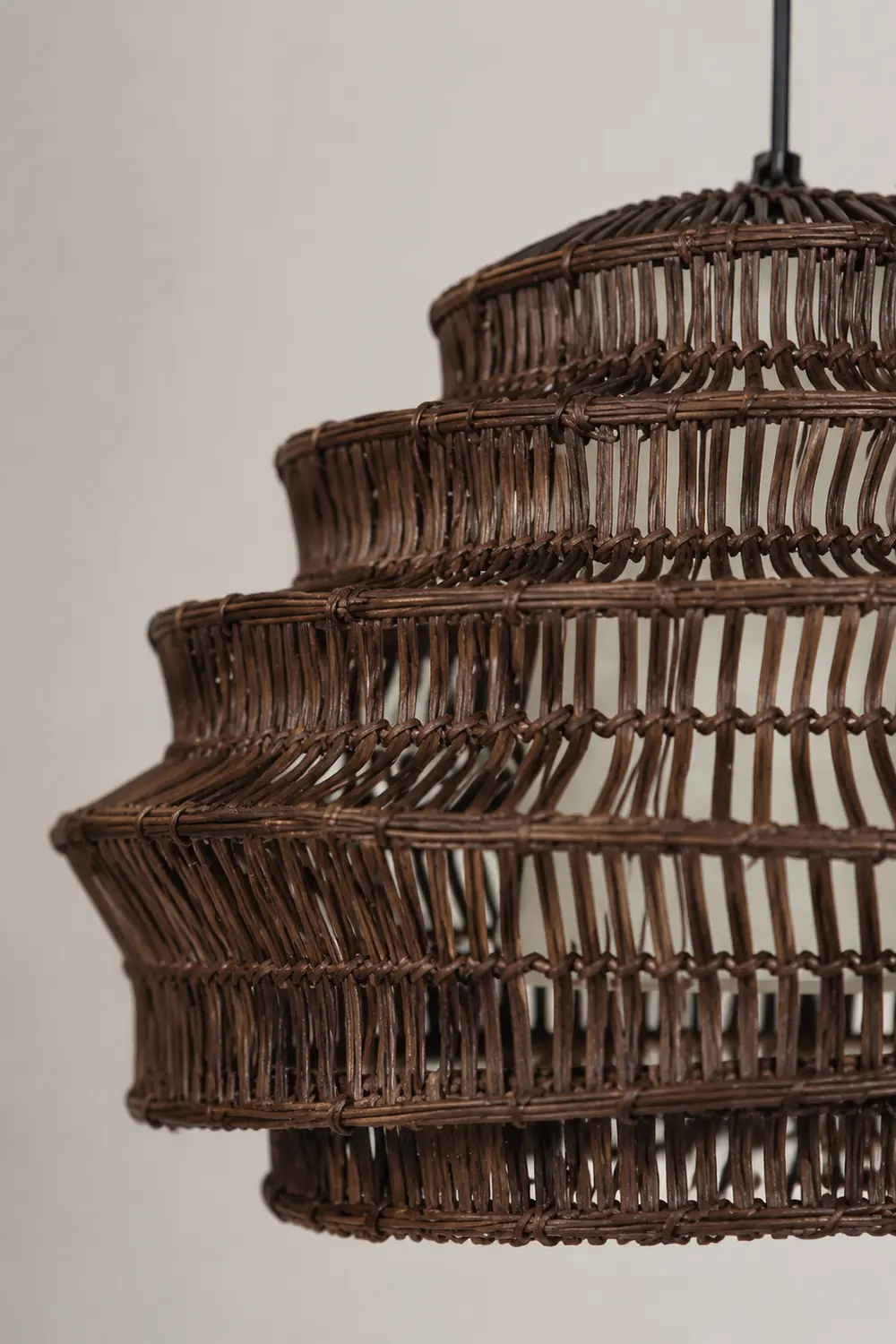 Modern Rattan Cage Pendant Light - Lumpaz