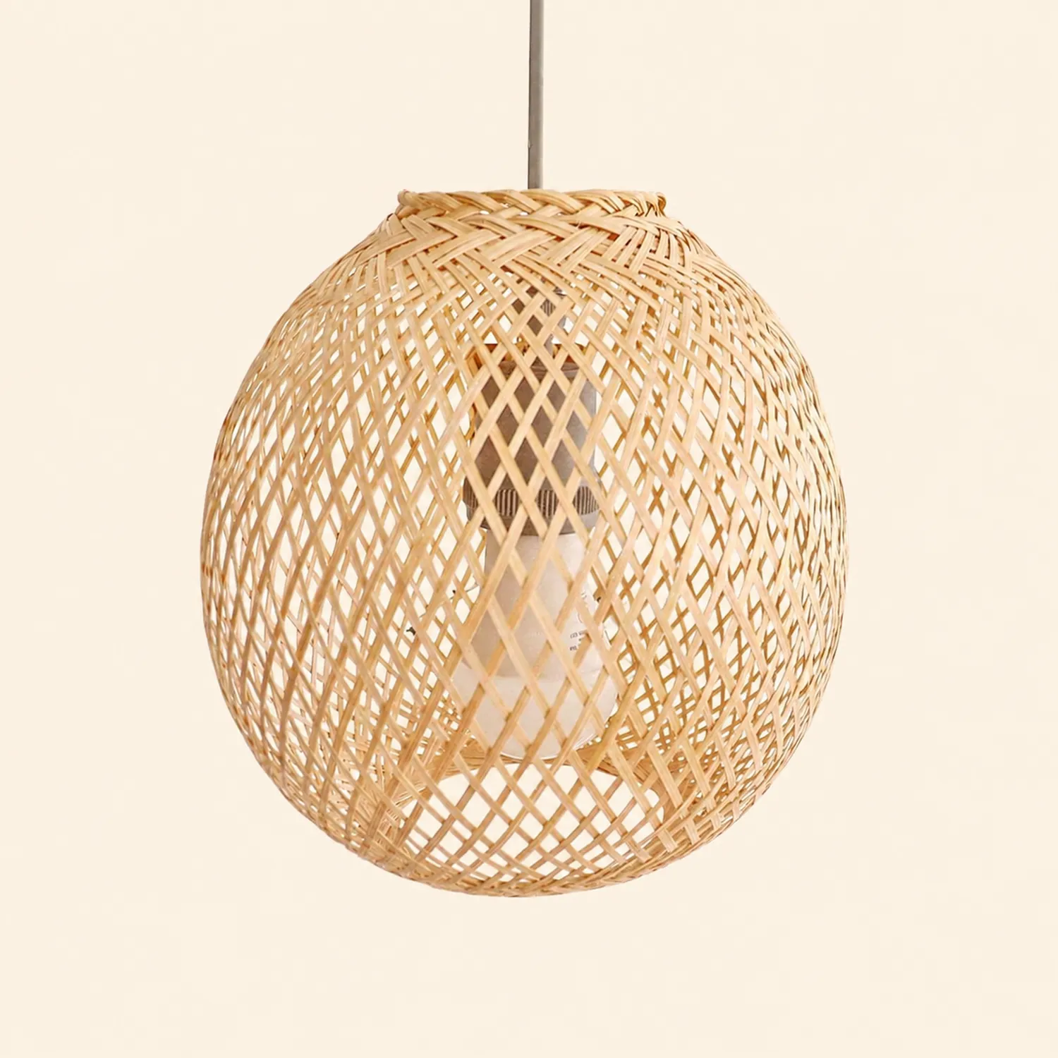 Round Modern Basket Pendant Light For Living Room - Lumpaz