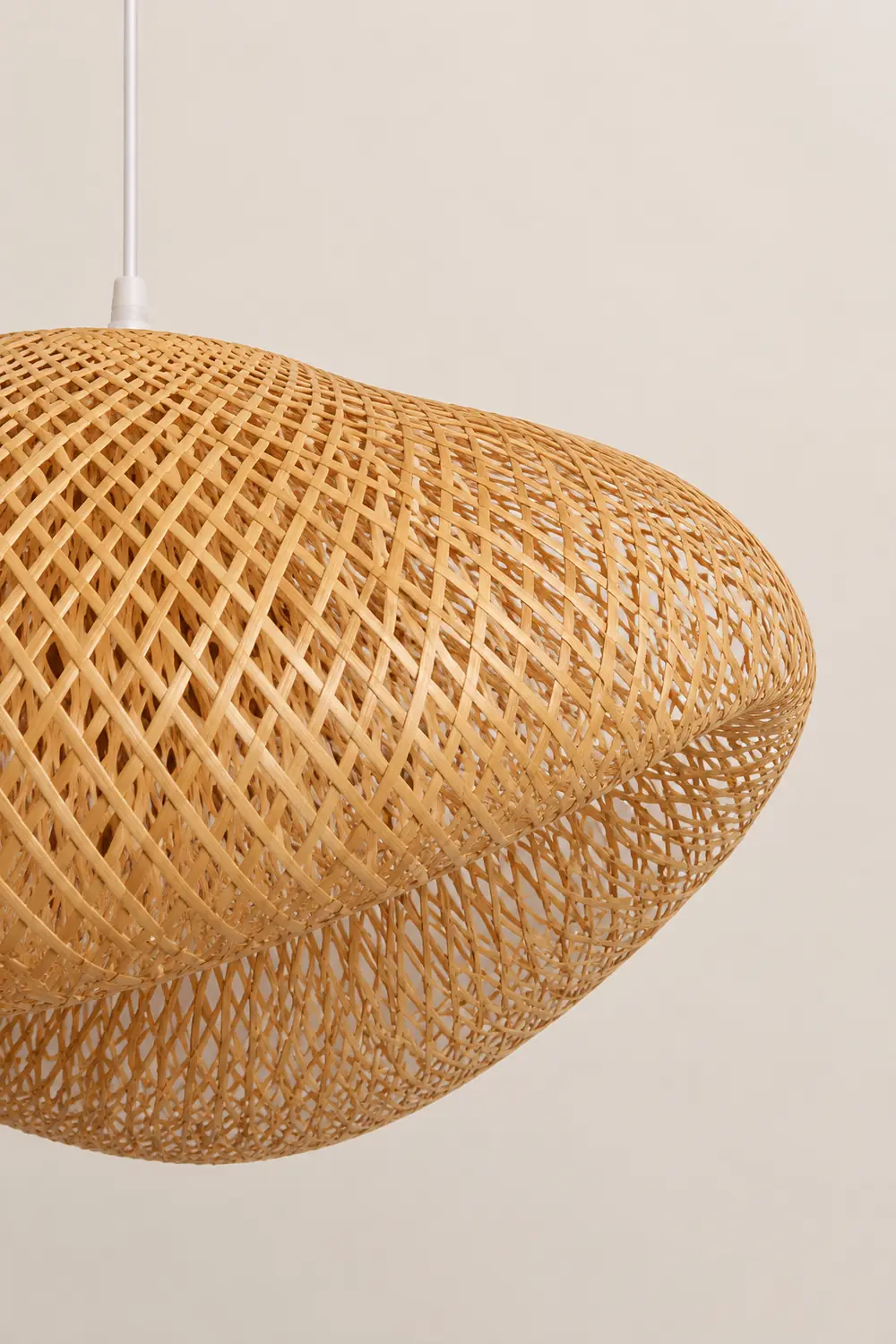 Modern Bamboo Kitchen Island Pendant Light - Lumpaz