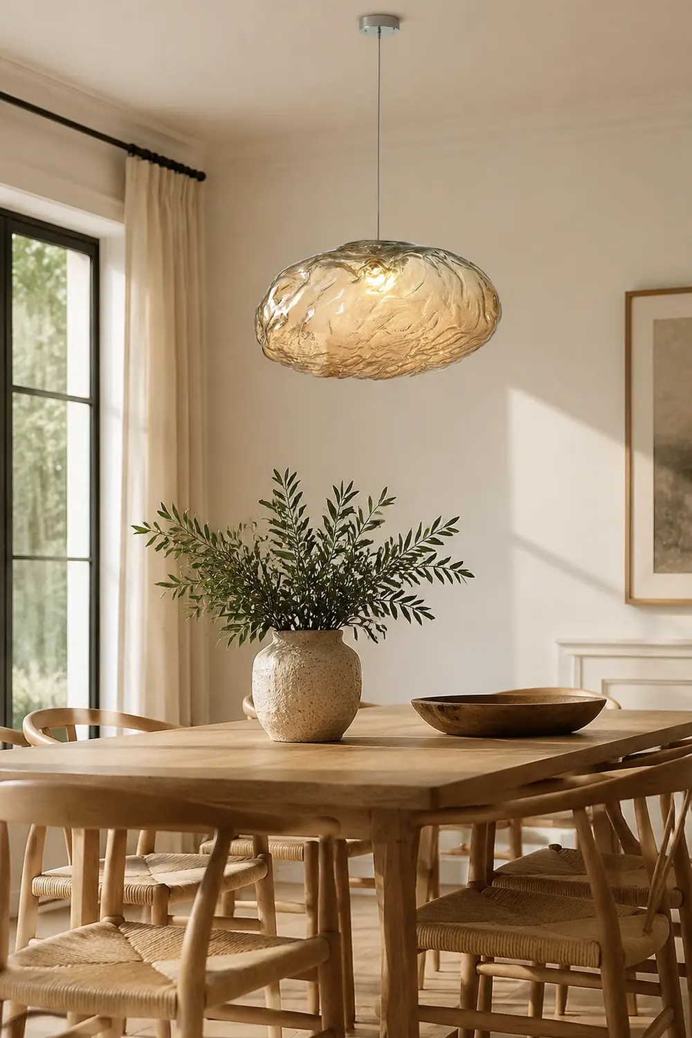 Stylish Glass Cloud Shape Pendant Light Indoor Fixture Decorative Light - Lumpaz