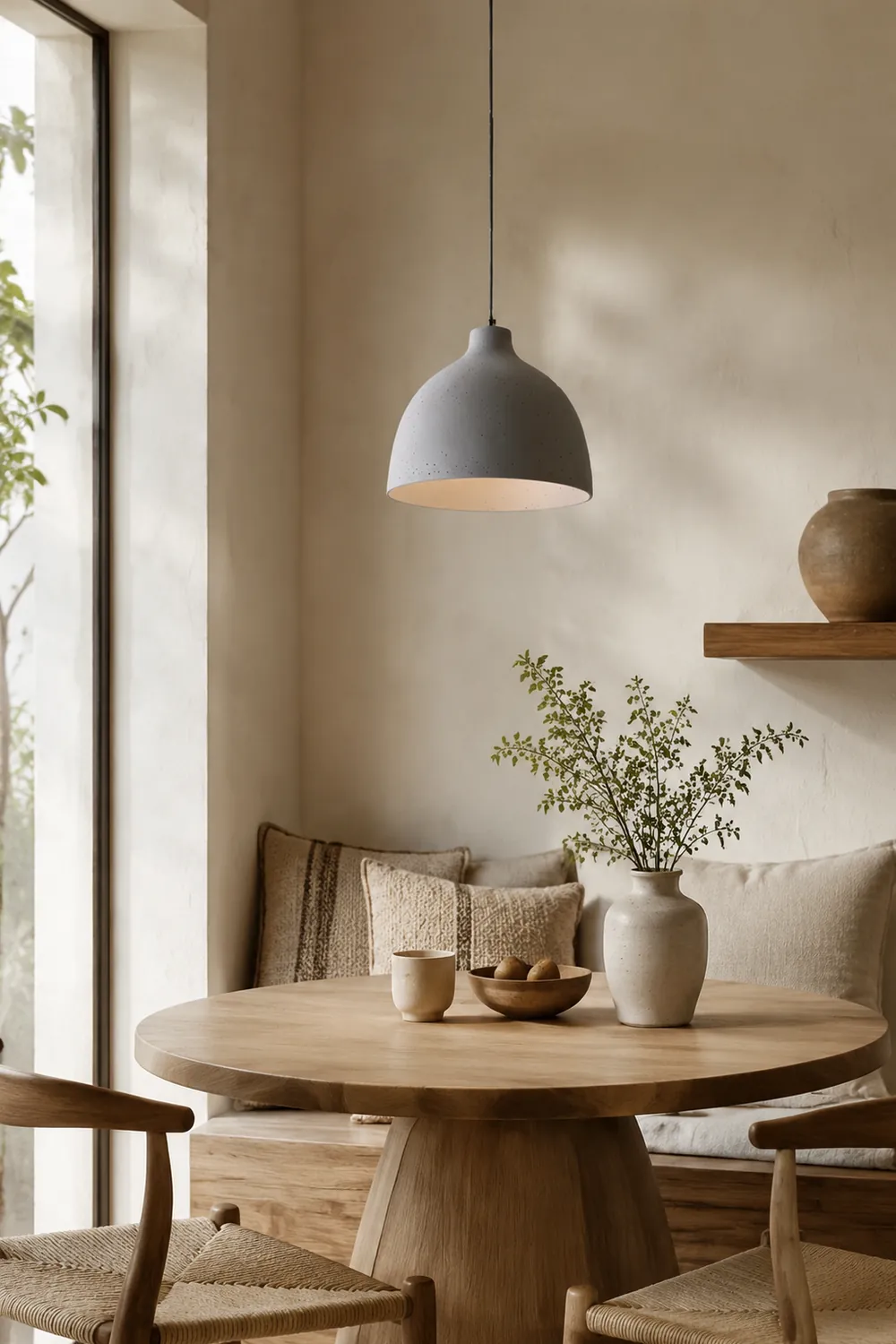 Resin Bowl Pendant Lamp Rustic Pendant Lighting - Lumpaz