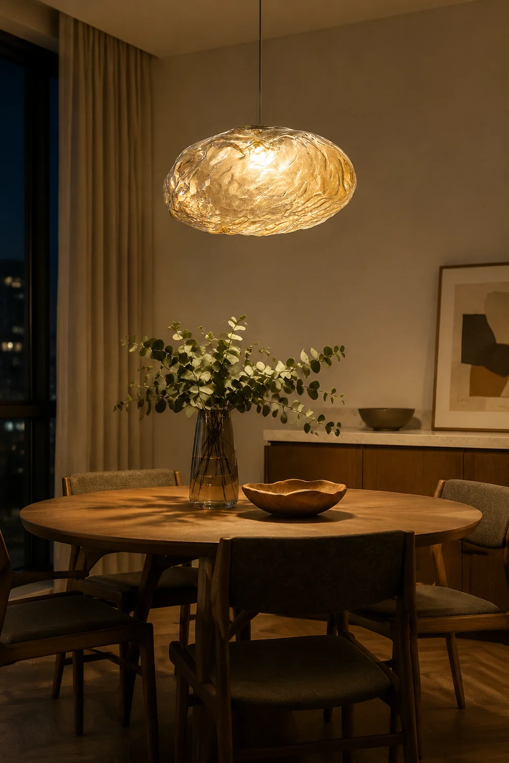 Stylish Glass Cloud Shape Pendant Light Indoor Fixture Decorative Light - Lumpaz