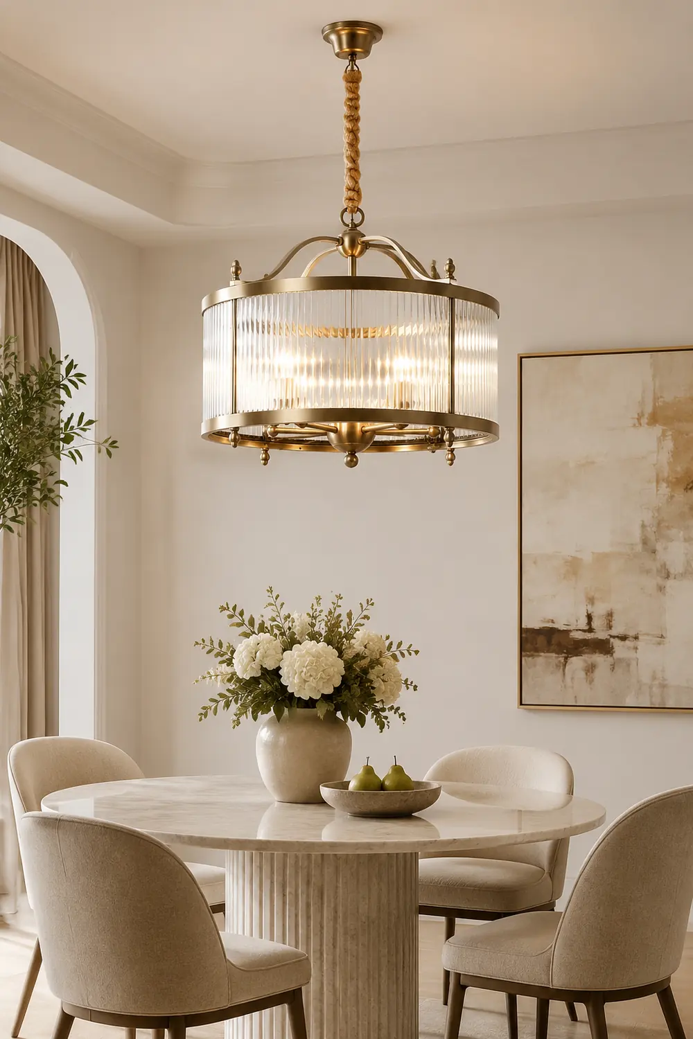 Modern Light Luxury Simple Glass Hanging Light - Lumpaz