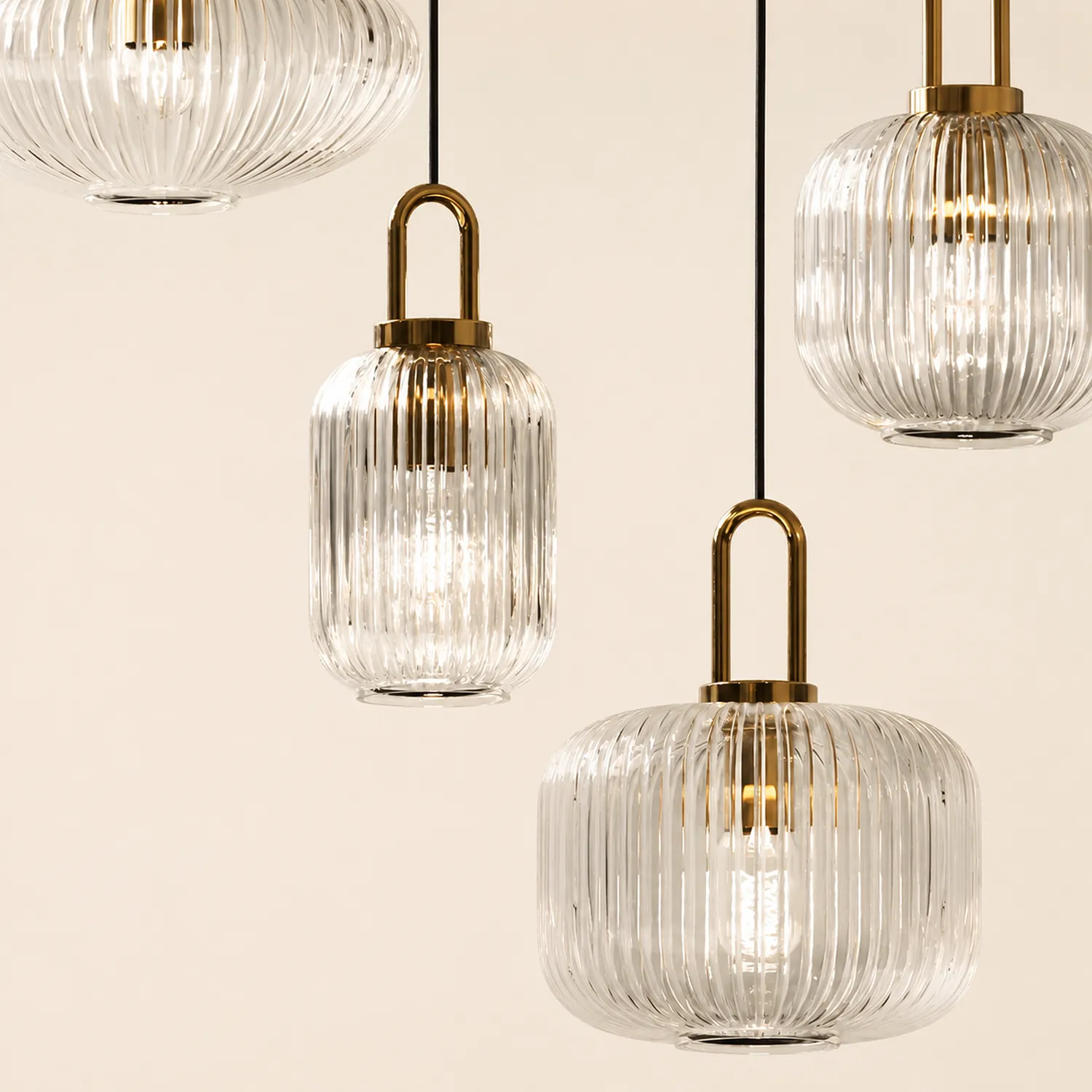 Design Pumpkin Shape Glass Pendant Light - Lumpaz