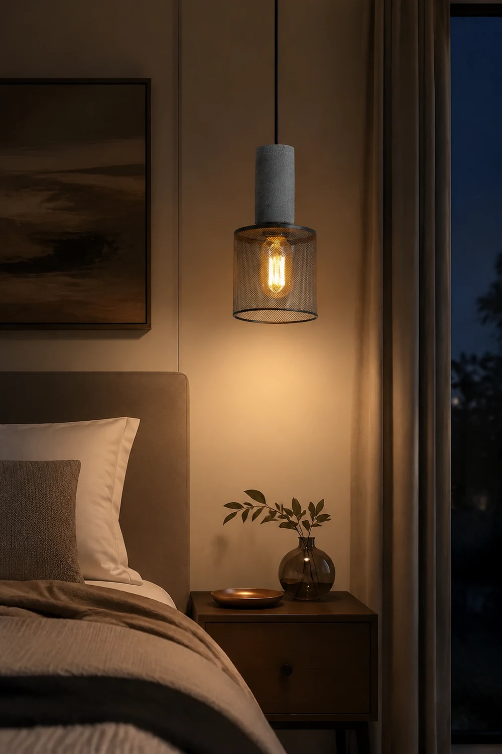 Modern Iron Grey Hanging Light Pendant Lampshade - Lumpaz