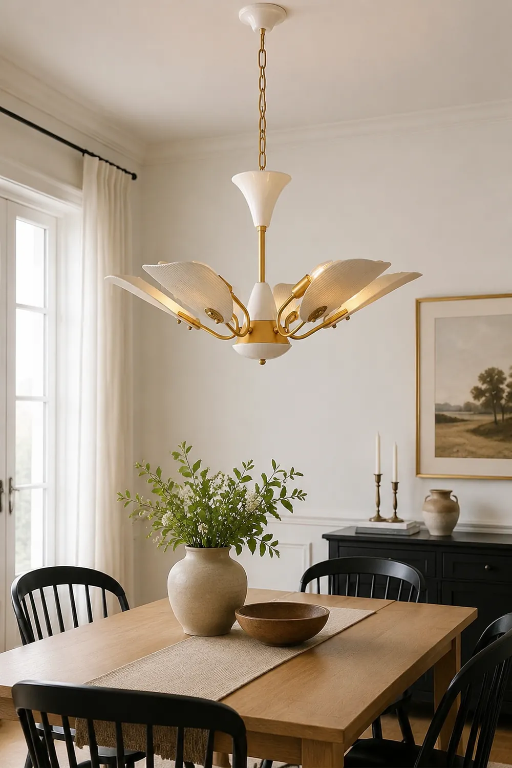 Vintage Creative Copper & Ceramic Pendant Light - Lumpaz