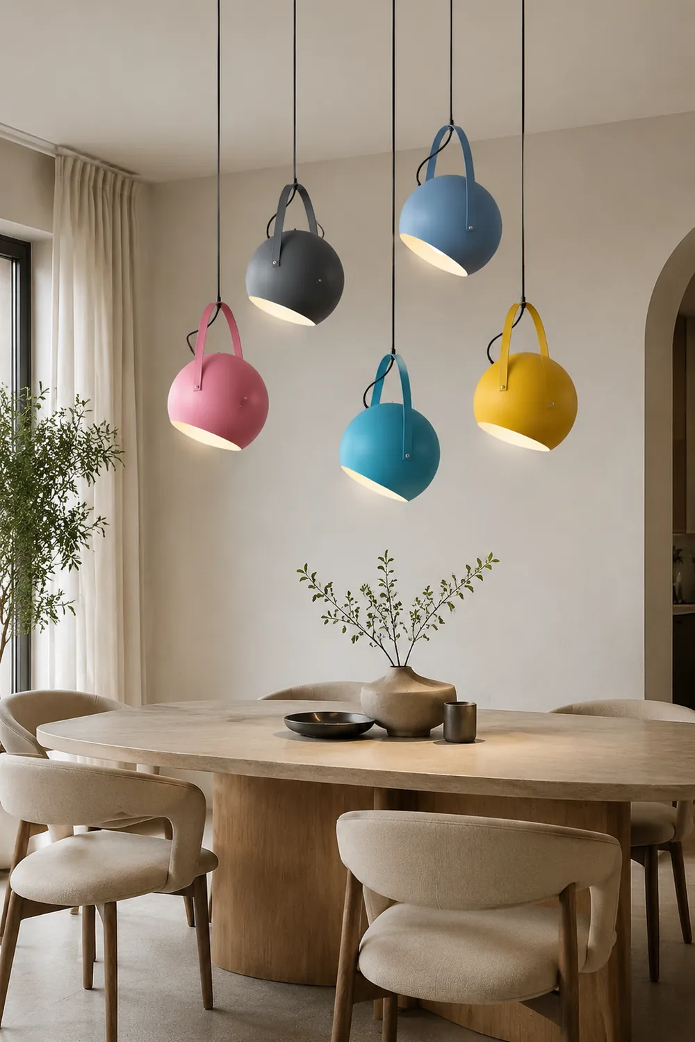 Morandi Pendelleuchte 5 Farben - Lumpaz