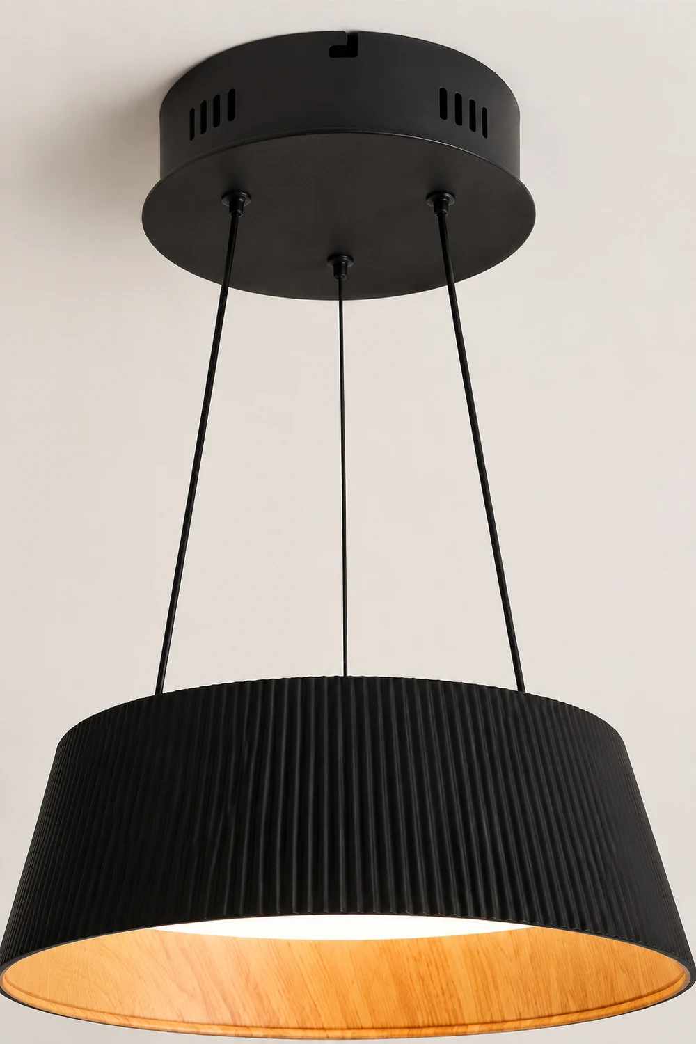 Modern Ribbed LED Pendant Light For Kitchen Island - Lumpaz