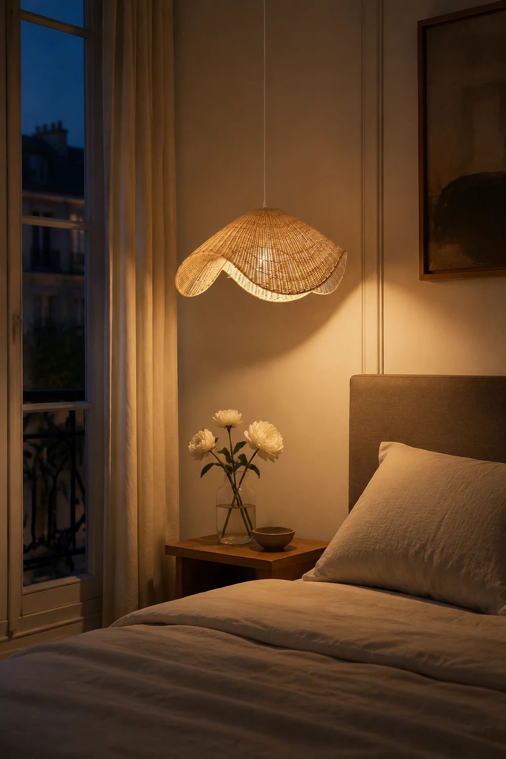 Modern Simple Handwoven Rattan Pendant Light - Lumpaz