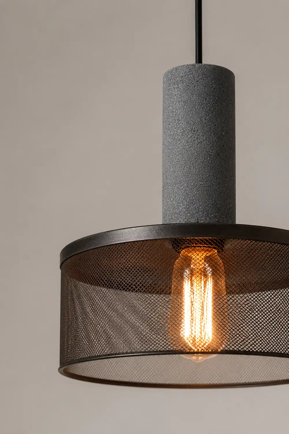 Modern Iron Grey Hanging Light Pendant Lampshade - Lumpaz
