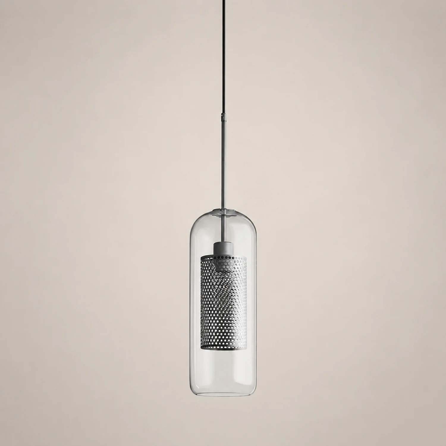 Nordische Industrielle Pendelleuchte aus Glas für Esszimmer, Restaurant - Lumpaz