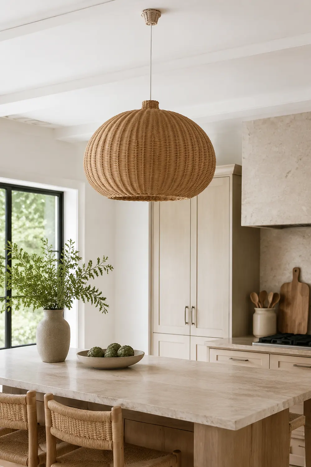 Unique Rattan Handmade Nordic Pendant Lampshades For Living Room - Lumpaz