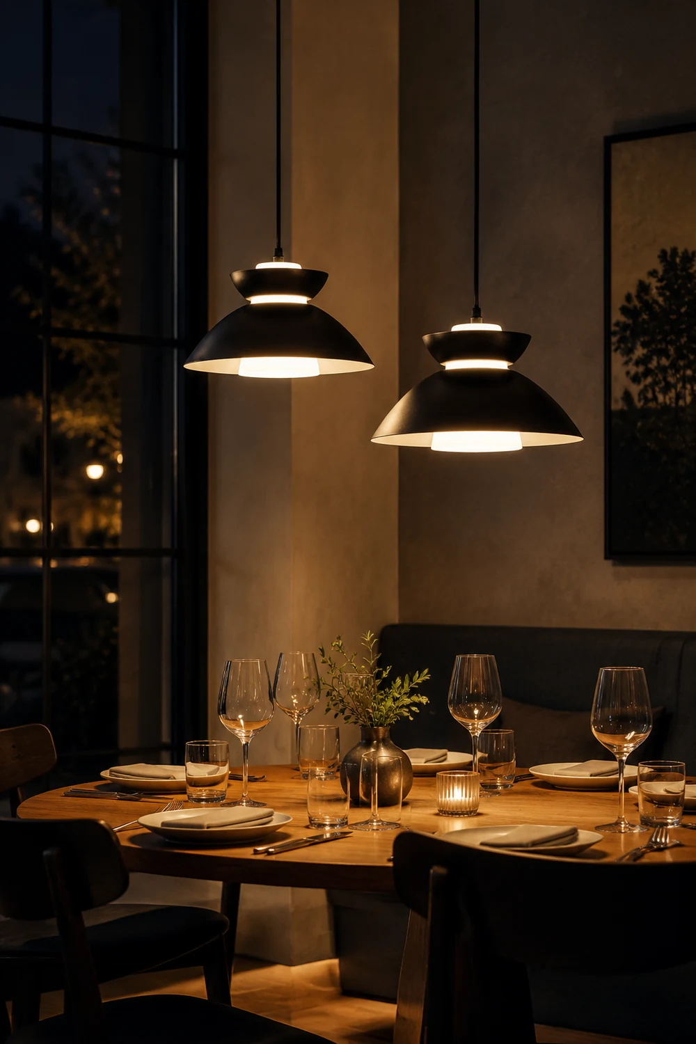 Medium Dimmable Pendant Large Farmhouse Hanging Lights - Lumpaz