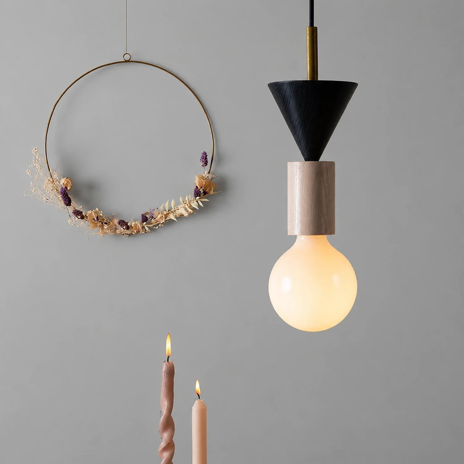 Design Colored Wood Blocks Pendant Light - Lumpaz