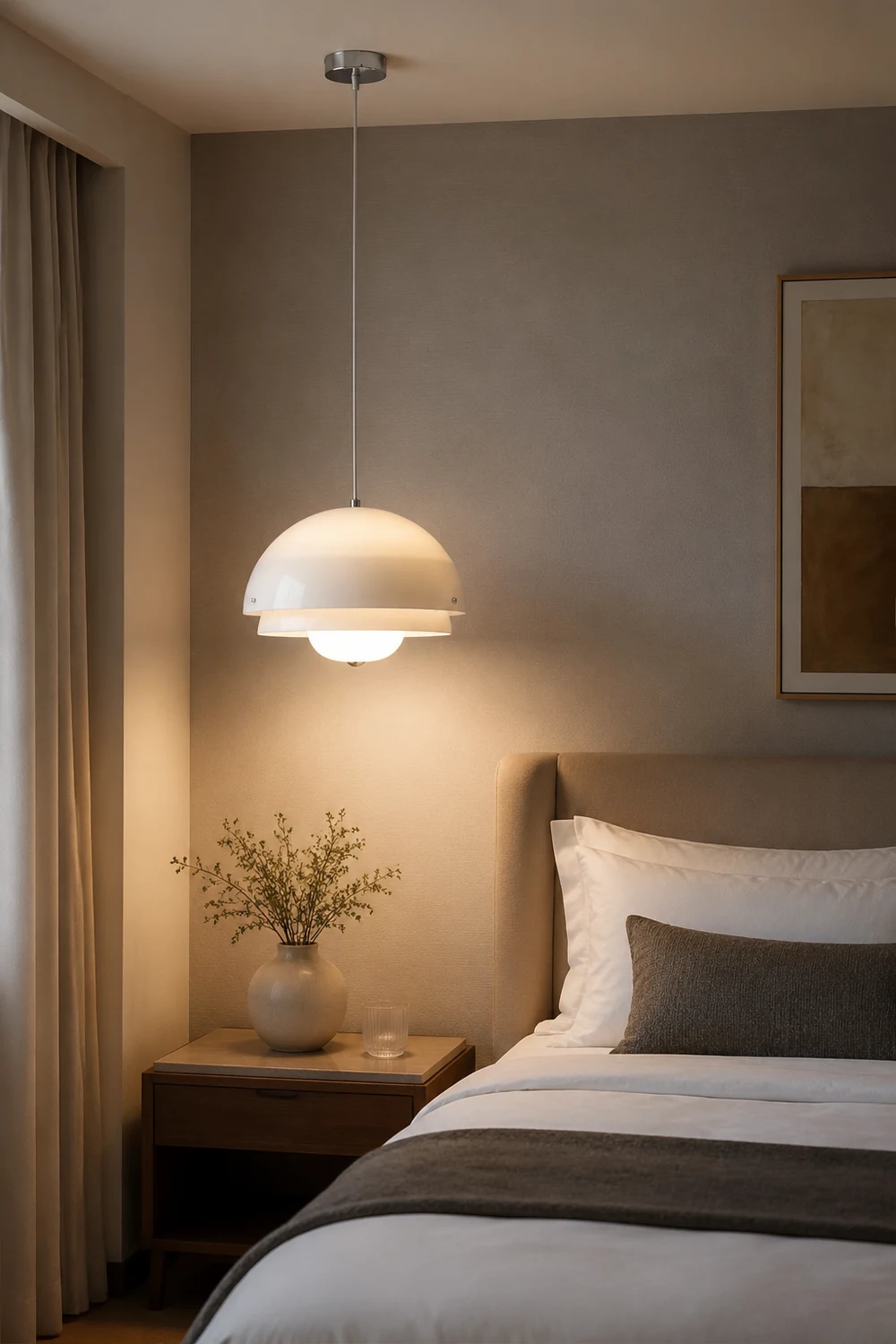 Bauhaus Nordic Cream Style Pendant Lamp - Lumpaz