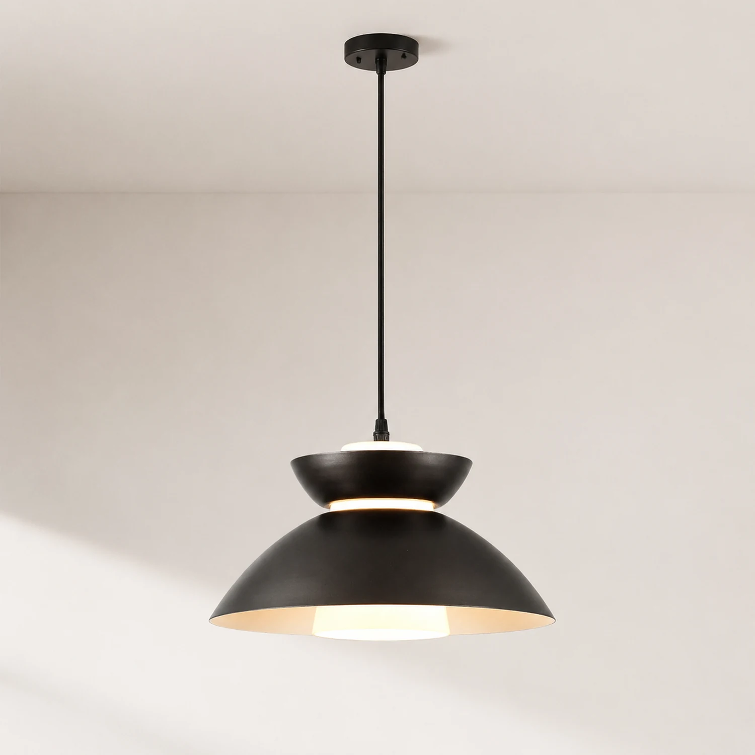 Medium Dimmable Pendant Large Farmhouse Hanging Lights - Lumpaz