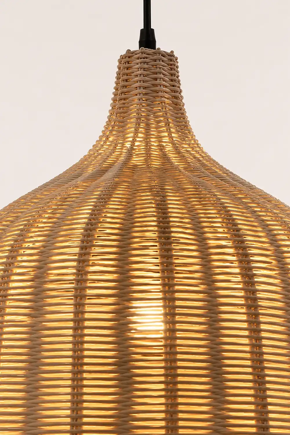 Bamboo Rattan Basket Pendant Light For Kitchen - Lumpaz