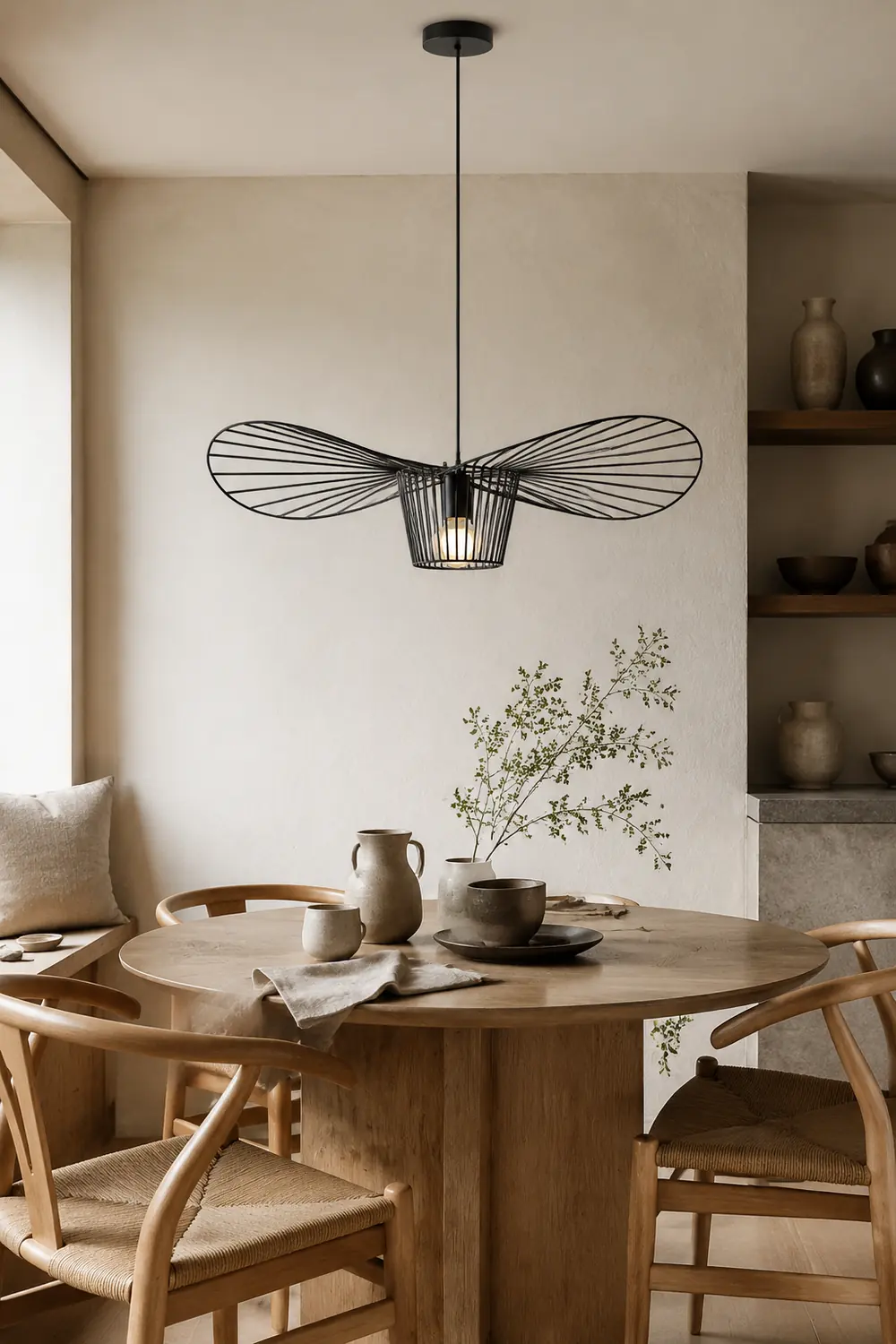 Modern Iron Cage Pendant Light For Living Room - Lumpaz