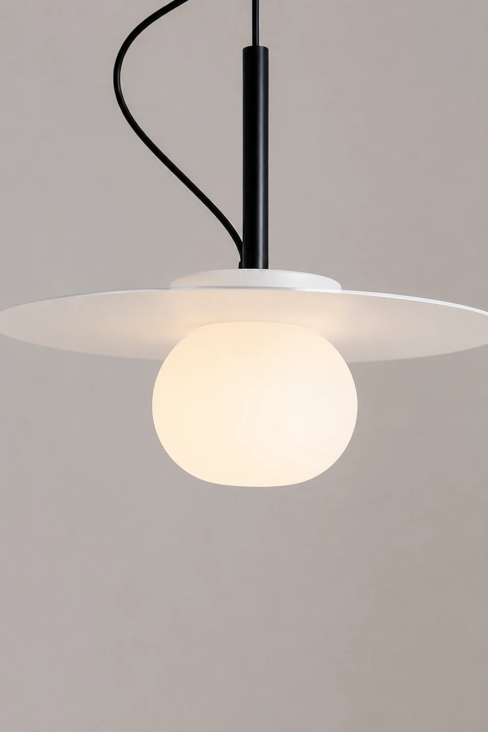 Modern Iron Pendant Light Glass Chandelier - Lumpaz